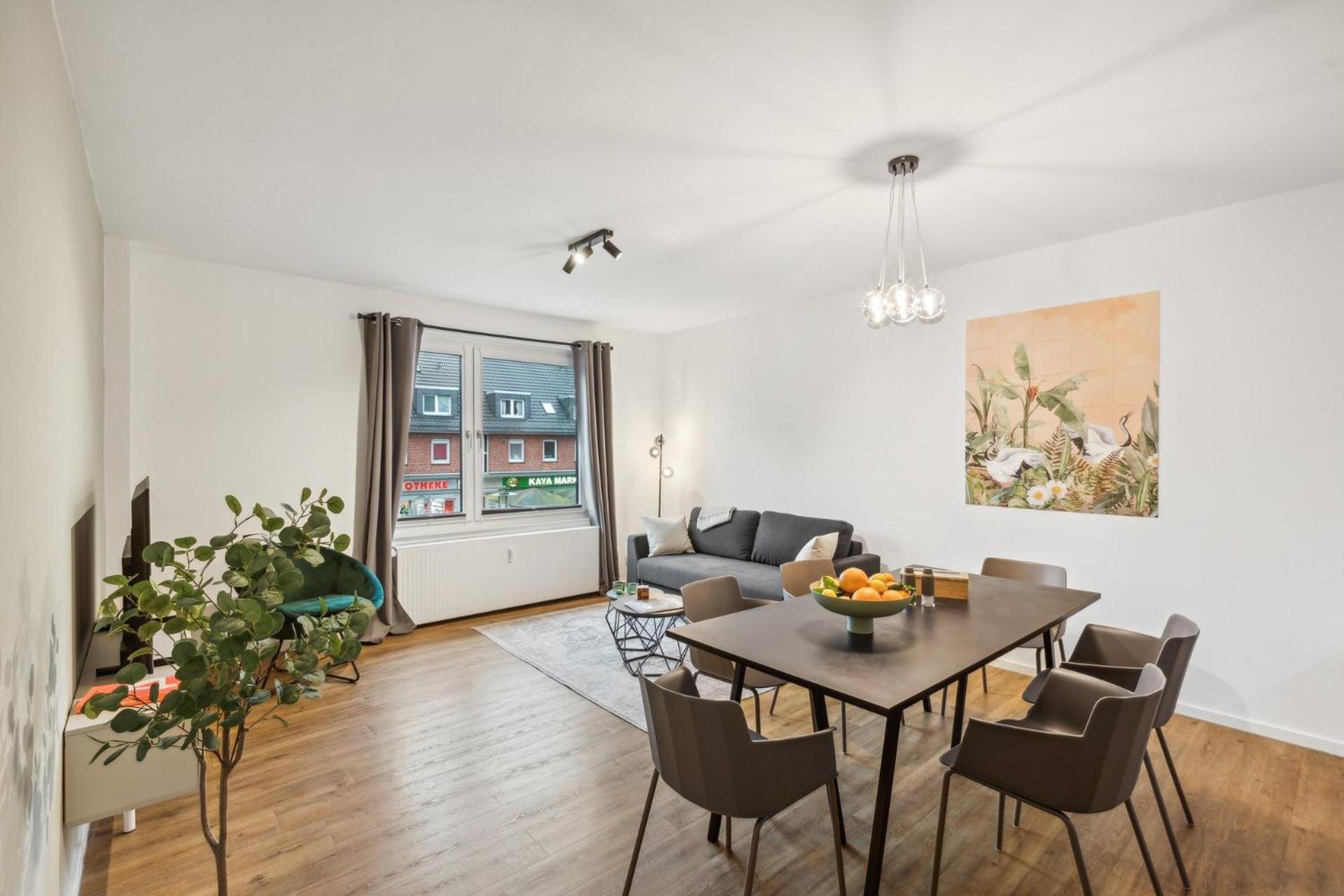 Business Apartment Kranich: 3 Zimmer, Top Infrastrukturlage Hh Langenhorn, Naehe Airport Hamburg Luaran gambar