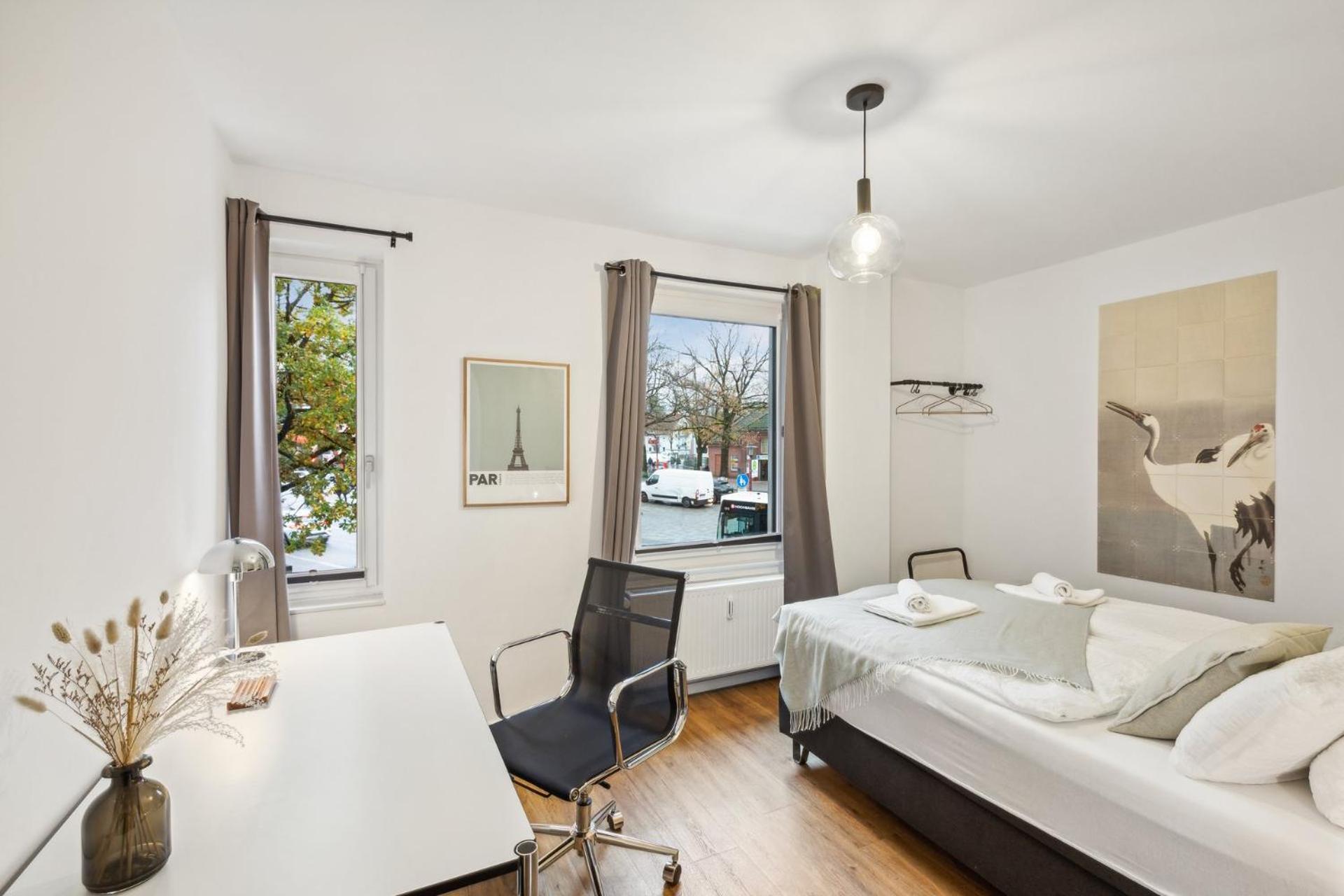 Business Apartment Kranich: 3 Zimmer, Top Infrastrukturlage Hh Langenhorn, Naehe Airport Hamburg Luaran gambar